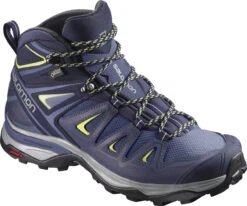 SALOMON X Ultra 3 Mid GTX - Wanderschuhe Damen 10 SALOMON X Ultra 3 Mid GTX - Wanderschuhe Damen -Outdoor-Ausrüstung Salomon X Ultra 3 Mid Wide Fit GTX Internal Crown Blue Evening B AW18 L401296005
