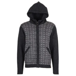 Kapuzen Jacke Norweger - Zip-Hoodie -Outdoor-Ausrüstung albmerino kapuzen jacke norweger zip hoodie detail 4