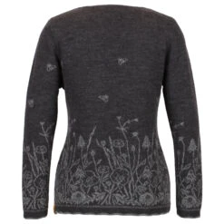 Women's Strickjacke Blumenwiese - Wolljacke -Outdoor-Ausrüstung albmerino womens strickjacke blumenwiese wolljacke detail 3