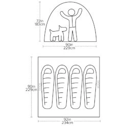Big Agnes Big House 4 - 4-Personen Zelt 16 Big Agnes Big House 4 - 4-Personen Zelt -Outdoor-Ausrüstung big agnes big house 4 4 personen zelt bf detail 6