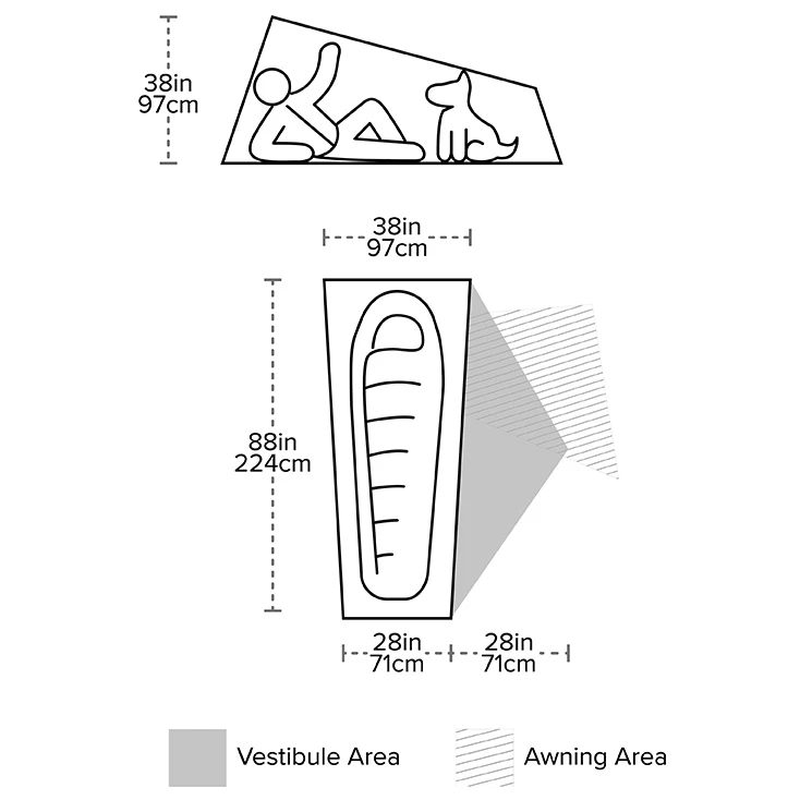 Big Agnes Copper Spur UL1 - 1-Personen Zelt 13 Big Agnes Copper Spur UL1 - 1-Personen Zelt – Bild 11