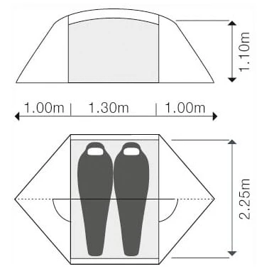 Exped Venus II Extreme - 2-Personen Zelt 4 Exped Venus II Extreme - 2-Personen Zelt – Bild 2