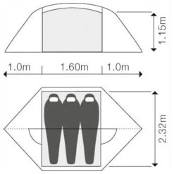 Exped Venus III Extreme - 3-Personen Zelt -Outdoor-Ausrüstung exped venus iii extreme 3 personen zelt detail 2