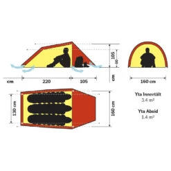 Hilleberg Anjan 3 - 3-Personen Zelt -Outdoor-Ausrüstung hilleberg anjan 3 3 personen zelt detail 3