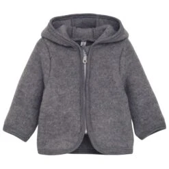 Huttelihut Kid's Jacket Ears Wool Fleece - Merinojacke