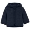 Huttelihut Kid's Jacket Wool Fleece With Hood - Merinojacke