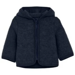 Huttelihut Kid's Jacket Wool Fleece With Hood - Merinojacke
