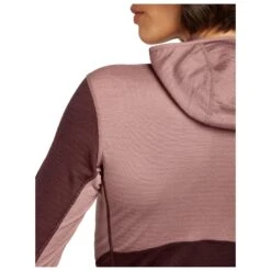 Icebreaker Women's 200 RealFleece Descender L/S Zip Hoodie - Merinohoodie -Outdoor-Ausrüstung icebreaker womens 200 realfleece descender l s zip hoodie merinohoodie detail 11