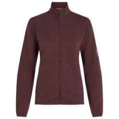 Icebreaker Women's Merino 400 RealFleece Descender L/S Zip - Merinojacke -Outdoor-Ausrüstung icebreaker womens merino 400 realfleece descender l s zip merinojacke 1