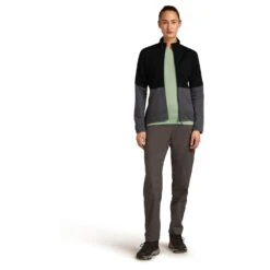 Icebreaker Women's Merino 400 RealFleece Descender L/S Zip - Merinojacke -Outdoor-Ausrüstung icebreaker womens merino 400 realfleece descender l s zip merinojacke detail 4