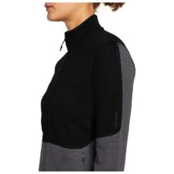 Icebreaker Women's Merino 400 RealFleece Descender L/S Zip - Merinojacke -Outdoor-Ausrüstung icebreaker womens merino 400 realfleece descender l s zip merinojacke detail 6