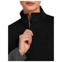 Icebreaker Women's Merino 400 RealFleece Descender L/S Zip - Merinojacke -Outdoor-Ausrüstung icebreaker womens merino 400 realfleece descender l s zip merinojacke detail 8
