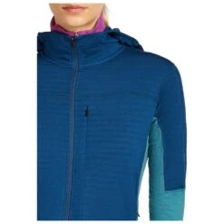 Icebreaker Women's Merino Blend 300 Realfleece Descender - Merinojacke -Outdoor-Ausrüstung icebreaker womens merino blend 300 realfleece descender merinojacke detail 11