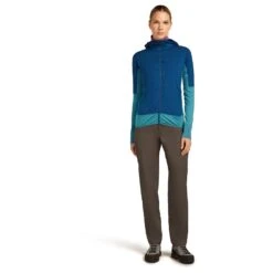 Icebreaker Women's Merino Blend 300 Realfleece Descender - Merinojacke -Outdoor-Ausrüstung icebreaker womens merino blend 300 realfleece descender merinojacke detail 4