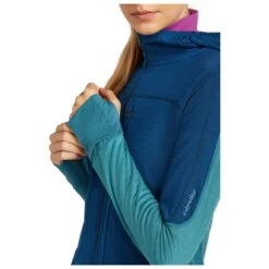 Icebreaker Women's Merino Blend 300 Realfleece Descender - Merinojacke -Outdoor-Ausrüstung icebreaker womens merino blend 300 realfleece descender merinojacke detail 6
