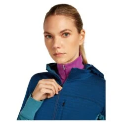 Icebreaker Women's Merino Blend 300 Realfleece Descender - Merinojacke -Outdoor-Ausrüstung icebreaker womens merino blend 300 realfleece descender merinojacke detail 8