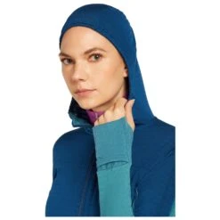 Icebreaker Women's Merino Blend 300 Realfleece Descender - Merinojacke -Outdoor-Ausrüstung icebreaker womens merino blend 300 realfleece descender merinojacke detail 9