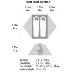 MSR Hubba Hubba Bikepack 2 - 2-Personen Zelt -Outdoor-Ausrüstung msr hubba hubba bikepack 2 2 personen zelt detail 7