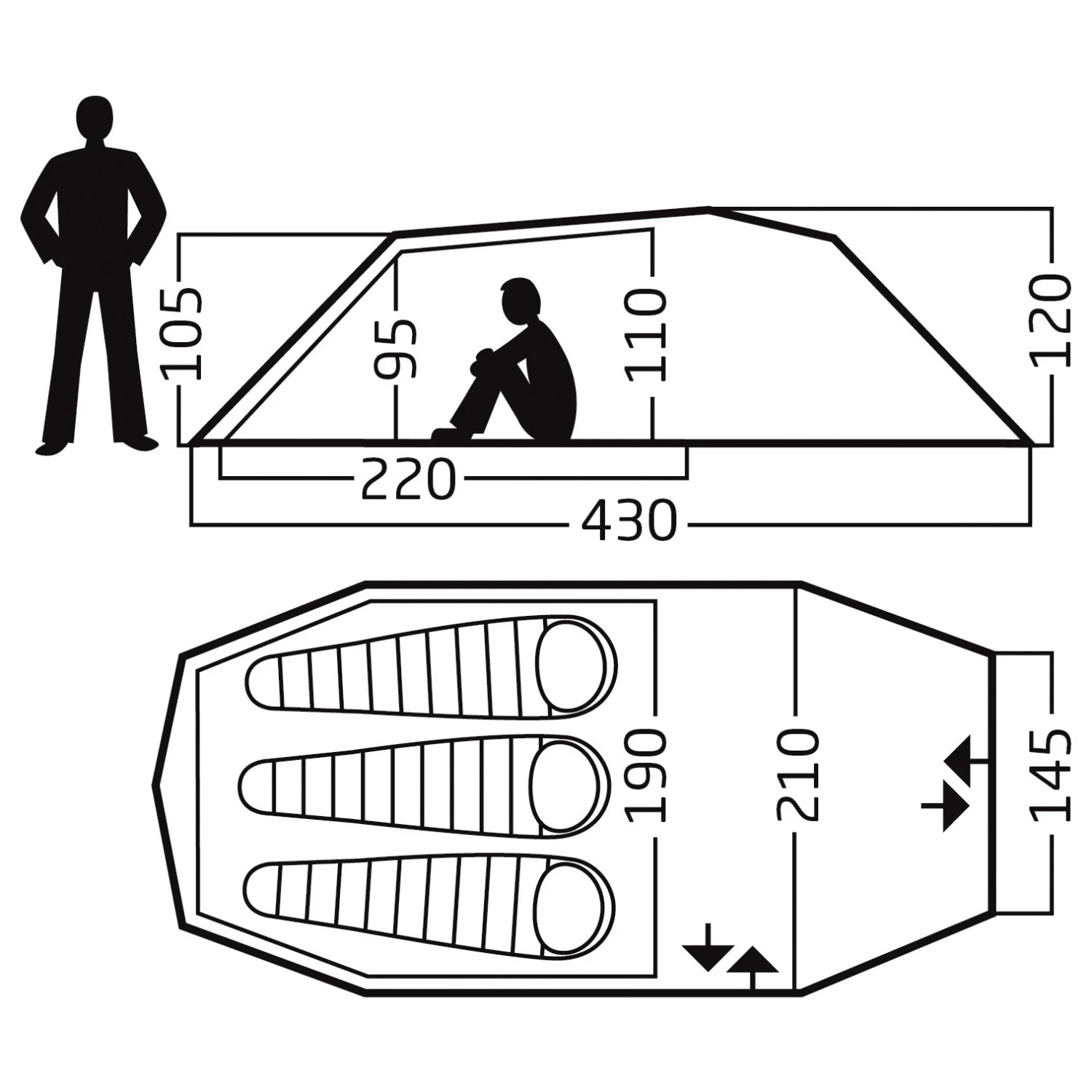 Nordisk Oppland 3 SI (2.0) Tent - 3-Personen Zelt 4 Nordisk Oppland 3 SI (2.0) Tent - 3-Personen Zelt – Bild 2