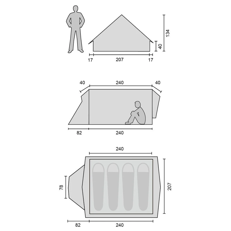 Nordisk Vimur 4.8 - 4-Personen Zelt 4 Nordisk Vimur 4.8 - 4-Personen Zelt – Bild 2