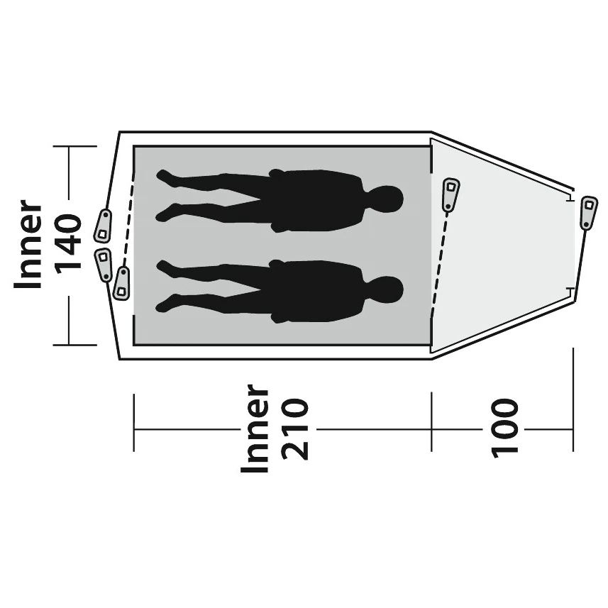 Outwell Cloud 2 - 2-Personen Zelt 8 Outwell Cloud 2 - 2-Personen Zelt – Bild 6