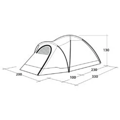 Outwell Cloud 3 - 3-Personen Zelt 19 Outwell Cloud 3 - 3-Personen Zelt -Outdoor-Ausrüstung outwell cloud 3 3 personen zelt detail 6