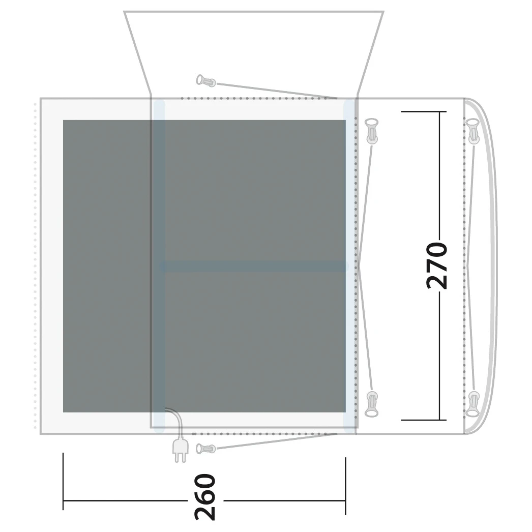 Outwell Cozy Carpet Jonesville 290SA - Zeltteppich 4 Outwell Cozy Carpet Jonesville 290SA - Zeltteppich – Bild 2