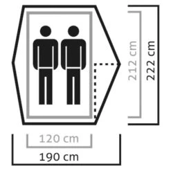 SALEWA Micra II - 2-Personen Zelt -Outdoor-Ausrüstung salewa micra ii 2 personen zelt bf detail 3