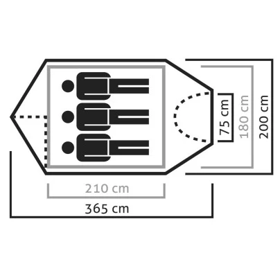 SALEWA Sierra Leone III Tent - 3-Personen Zelt 7 SALEWA Sierra Leone III Tent - 3-Personen Zelt – Bild 5