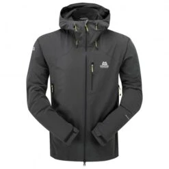 MOUNTAIN EQUIPMENT Herren Frontier Hooded Jacke (größe S, Schwarz) | Softshelljacken > Herren - Softshelljacken -Outdoor-Ausrüstung sol 003 0726 0311 pic1 1 2