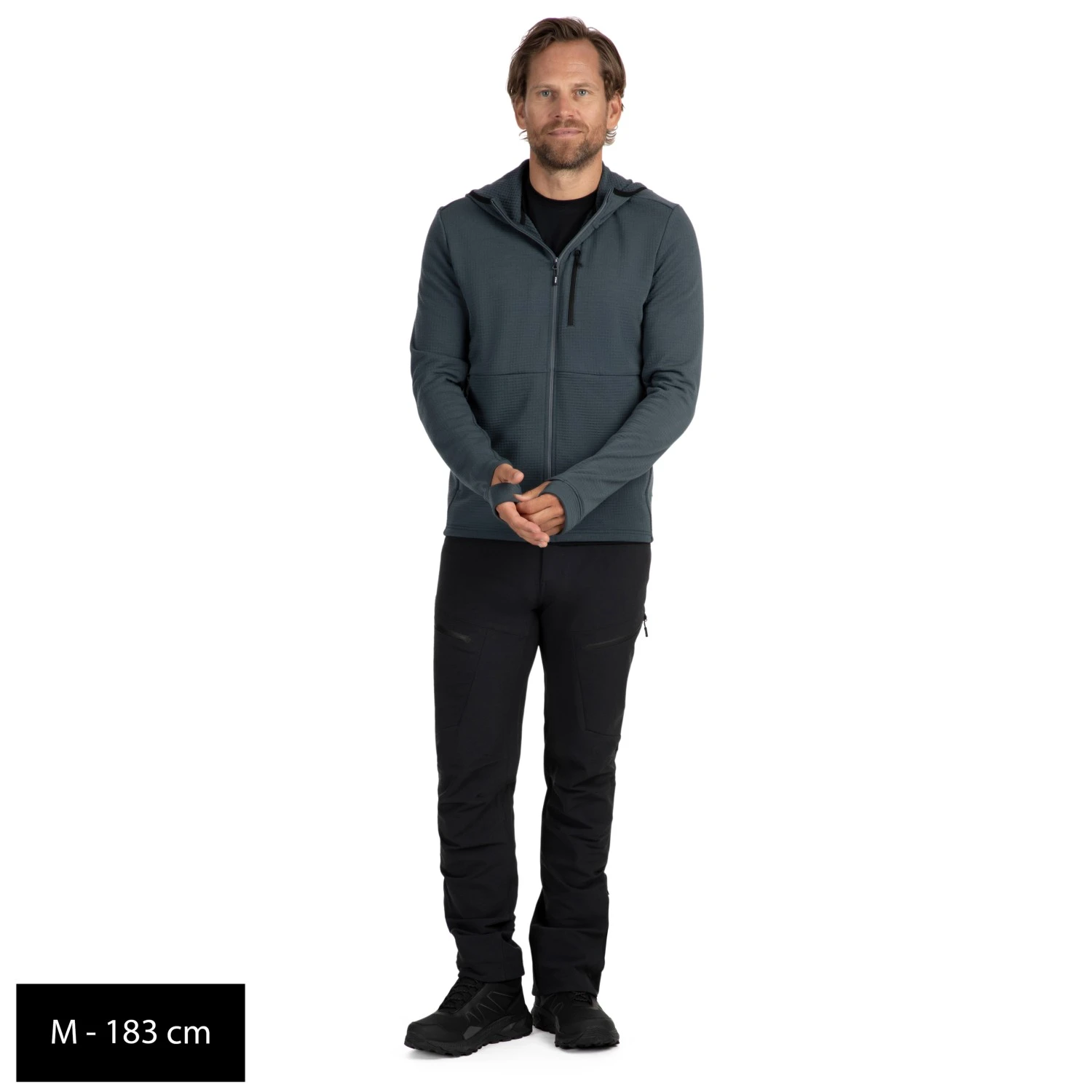 Stoic MerinoGrid285 NorrdalSt. Zip Hoody - Fleecejacke 10 Stoic MerinoGrid285 NorrdalSt. Zip Hoody - Fleecejacke – Bild 8
