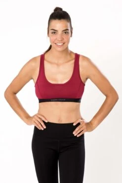 SUPER.NATURAL Semplice Bra - Sport-BH -Outdoor-Ausrüstung supernatural w semplice bra 220 19b sna snw003070 rumba red 1