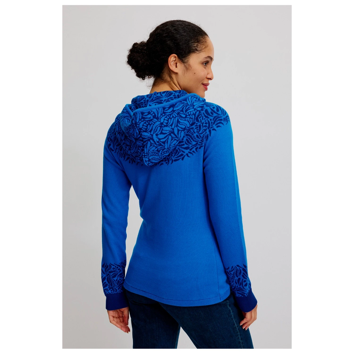 Women's Jaquard-Strickjacke - Freizeitjacke 6 Women's Jaquard-Strickjacke - Freizeitjacke – Bild 4