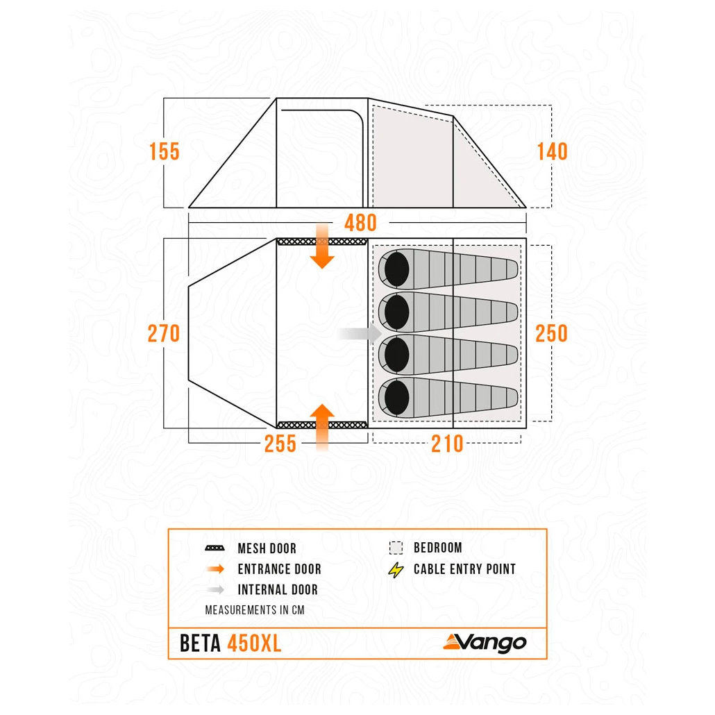 Vango Beta 450XL - 4-Personen Zelt 8 Vango Beta 450XL - 4-Personen Zelt – Bild 6