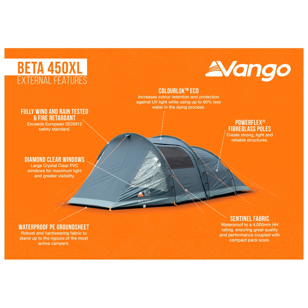 Vango Beta 450XL - 4-Personen Zelt 9 Vango Beta 450XL - 4-Personen Zelt – Bild 7