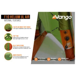 Vango F10 Helium UL Air - 1-Personen Zelt -Outdoor-Ausrüstung vango f10 helium ul air 1 personen zelt detail 3