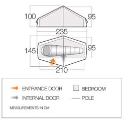 Vango F10 Helium UL Air - 1-Personen Zelt -Outdoor-Ausrüstung vango f10 helium ul air 1 personen zelt detail 4