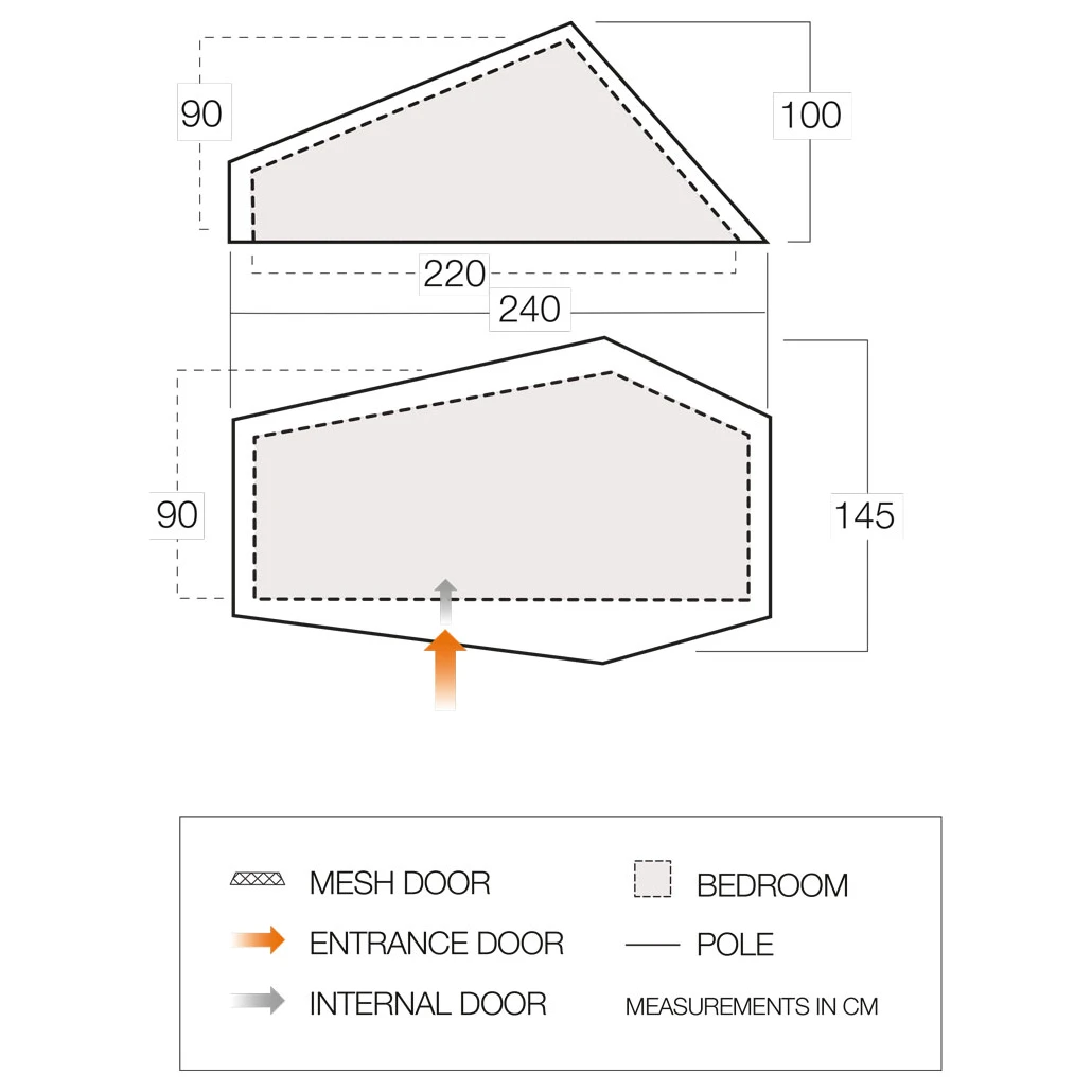 Vango F10 Hydrogen Air - 1-Personen Zelt 5 Vango F10 Hydrogen Air - 1-Personen Zelt – Bild 3