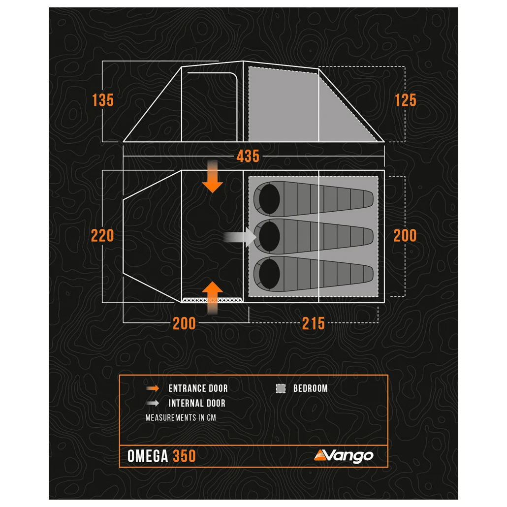 Vango Omega 350 - 3-Personen Zelt 11 Vango Omega 350 - 3-Personen Zelt – Bild 9