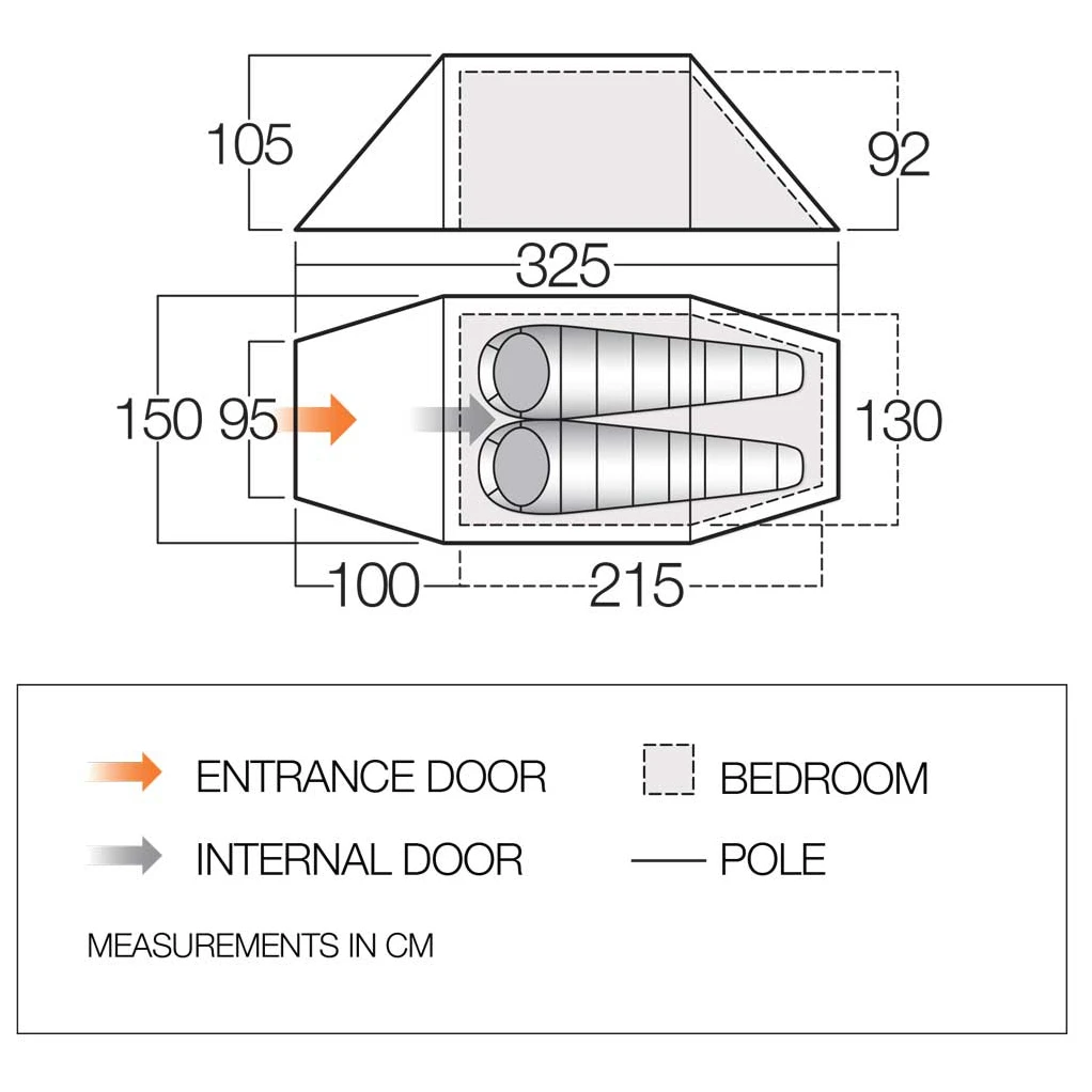 Vango Scafell 200 - 2-Personen Zelt 4 Vango Scafell 200 - 2-Personen Zelt – Bild 2