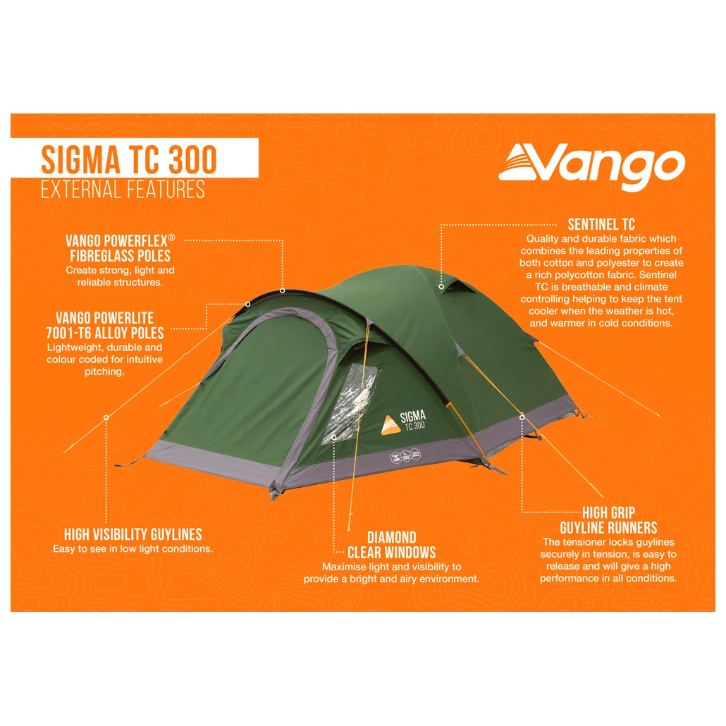 Vango Sigma TC 300 - 3-Personen Zelt 13 Vango Sigma TC 300 - 3-Personen Zelt – Bild 11