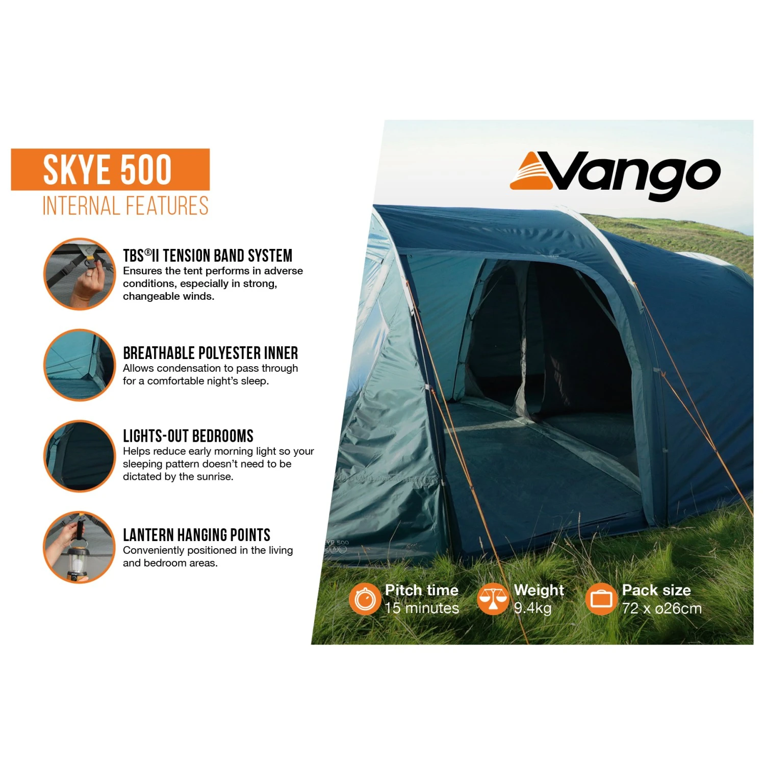 Vango Skye 500 - Gruppenzelt 7 Vango Skye 500 - Gruppenzelt – Bild 5