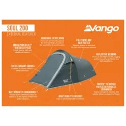 Vango Soul 200 - 2-Personen Zelt 14 Vango Soul 200 - 2-Personen Zelt -Outdoor-Ausrüstung vango soul 200 2 personen zelt bf detail 6