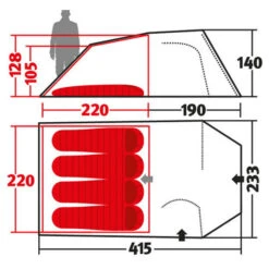 Wechsel Intrepid 4 - 4-Personen Zelt -Outdoor-Ausrüstung wechsel intrepid 4 4 personen zelt detail 8